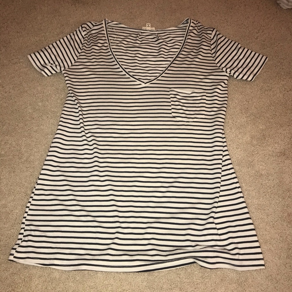 Striped short summer dress